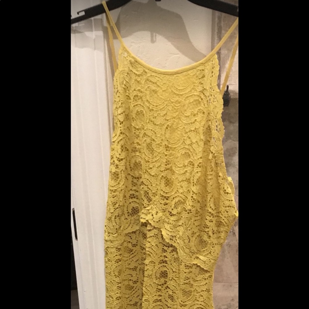 Yellow Lace Dress
